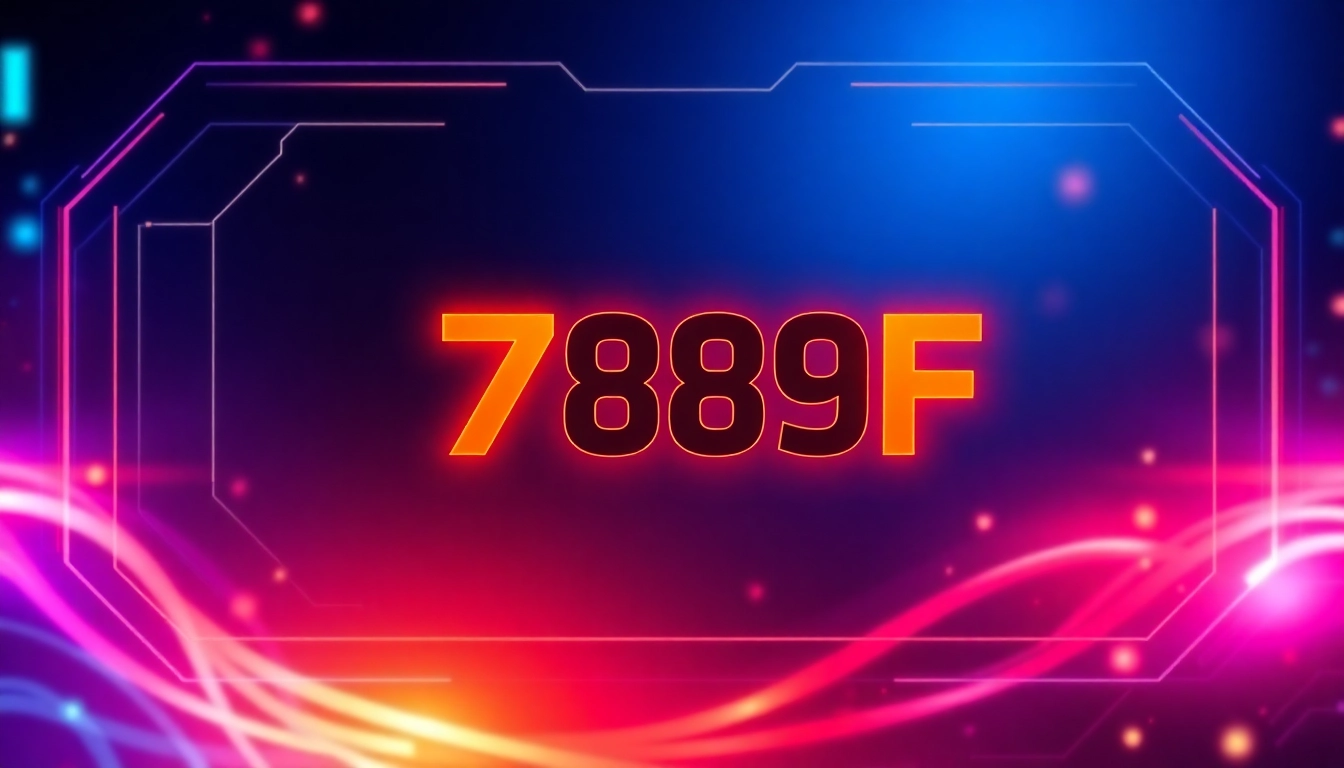 789F branding with cutting-edge digital interface highlighting modern technology and innovation features for improved user engagement