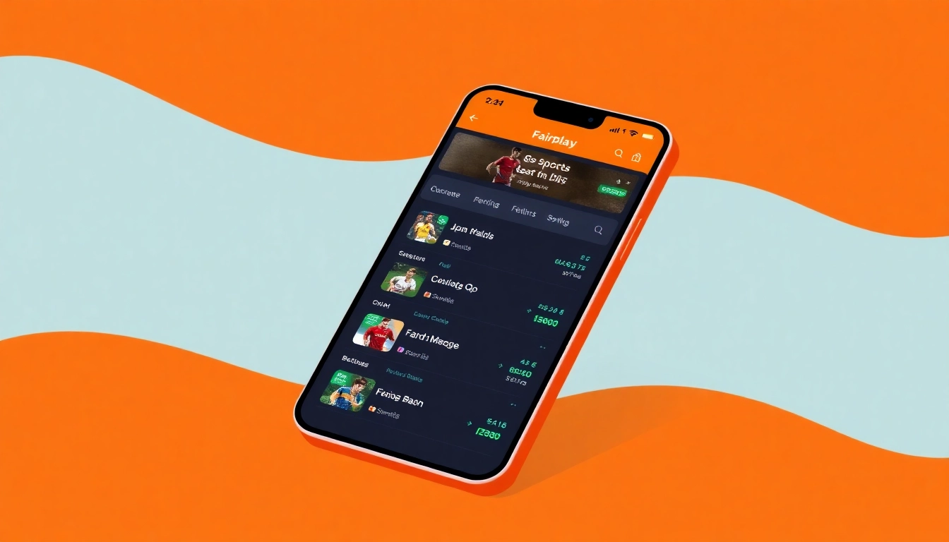Screenshot of the Fairplay app interface showing betting options, highlighting ease of use for sports enthusiasts in India.