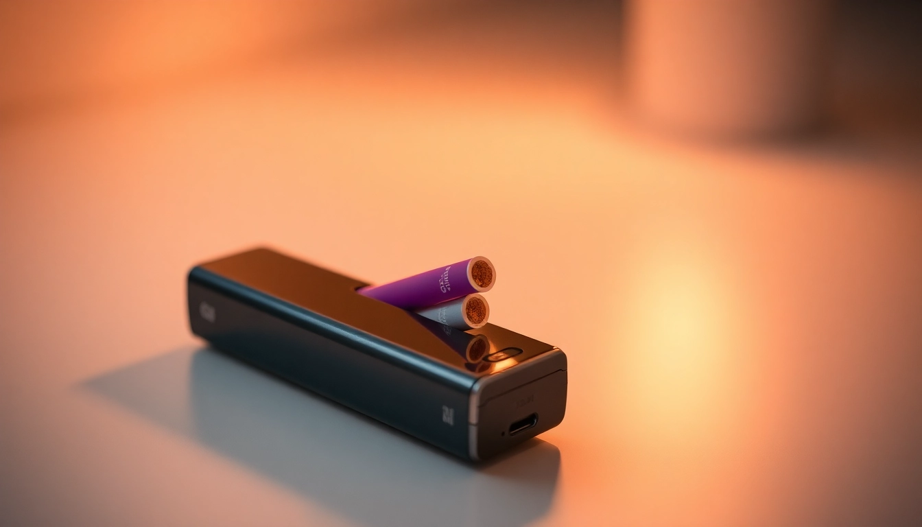 High-quality shot of Heets sigara sticks with IQOS device, highlighting modern design and tobacco technology.