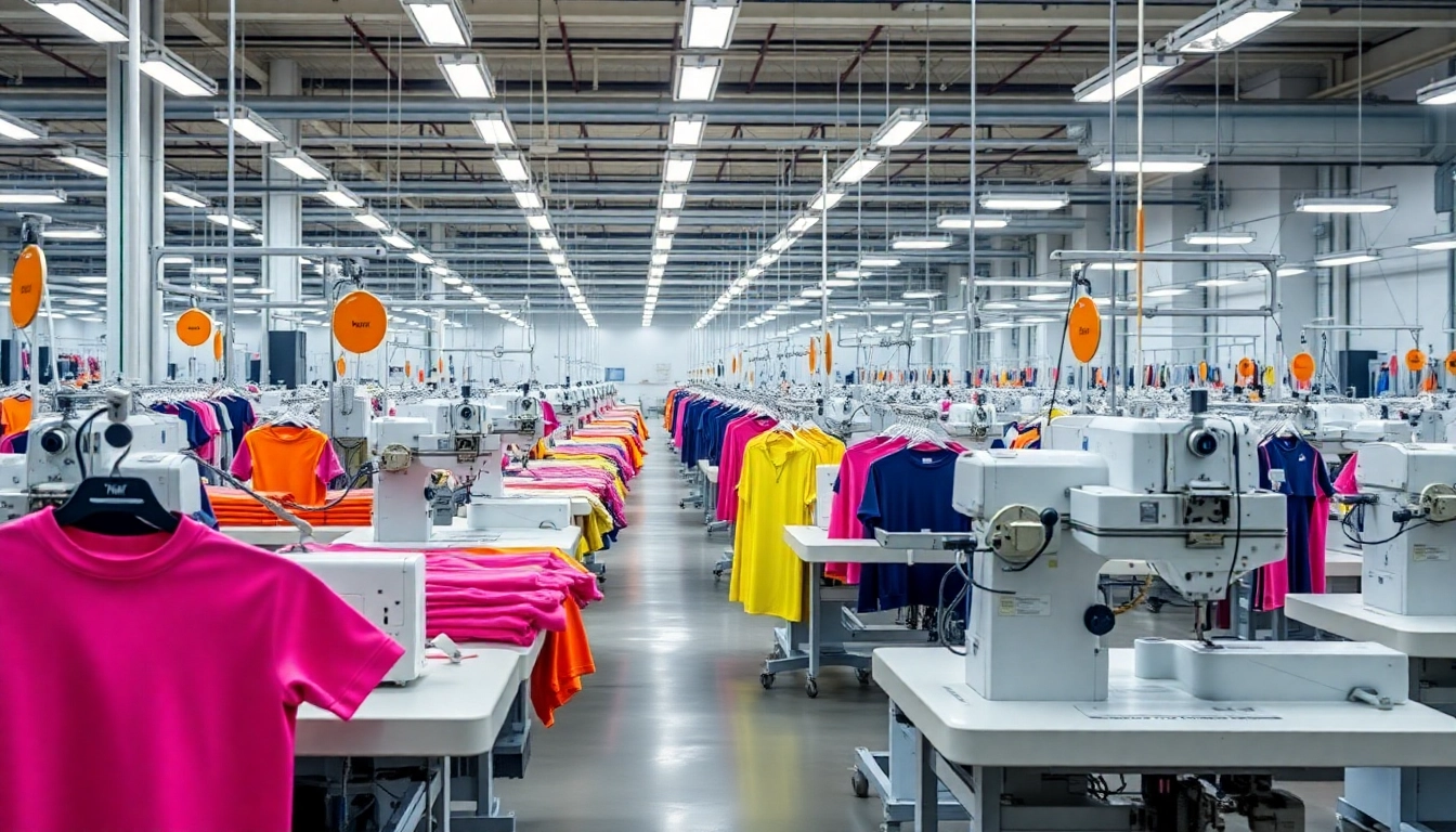 Sportswear factory producing high-quality athletic apparel with advanced machinery for custom sportswear in Pakistan, highlighting craftsmanship and innovation for buyers and brands.