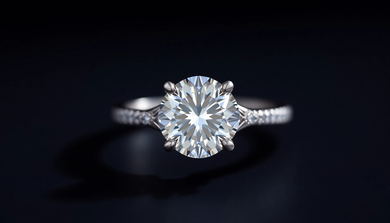 Elegant woman wearing a ring with lab-grown diamond, highlighting ziedai su laboratoriniais