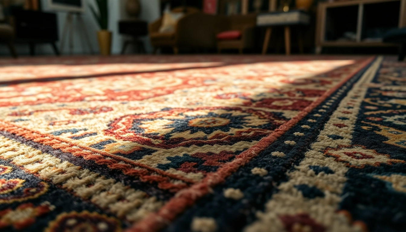 Beautiful Tappeto persiano Milano displayed in a stylish showroom, highlighting detailed