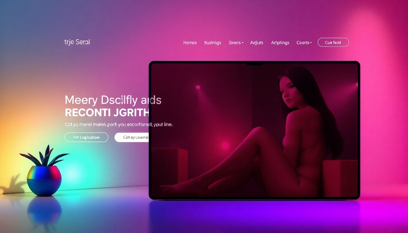 Professional website design showcasing httpsescortisraelxxx.online with inviting visuals and
