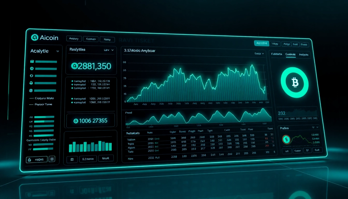 Professional analytics dashboard showcasing aicoin market data for investors and traders to